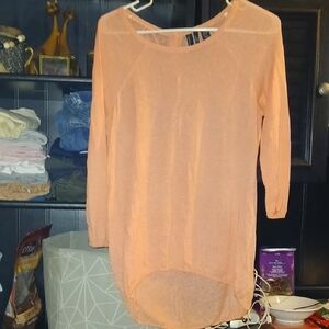 Cynthia Rowley Orange Crew Neck Sweater